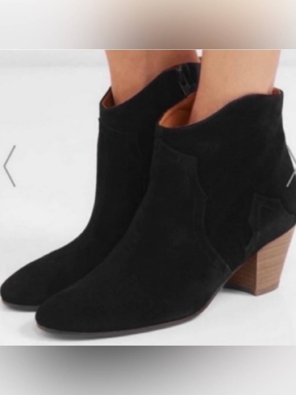 🍁Isabel Marant Suede Boots - Dicker - Black - Size EU38 - NET-A-PORTER